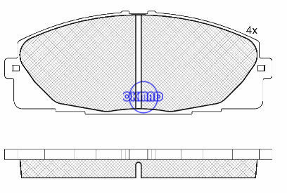 TOYOTA Hiace, pastillas de freno TOYOTA Hilux FMSI: D1434-8552, OEM: 04465-26420, WVA24680, F1434